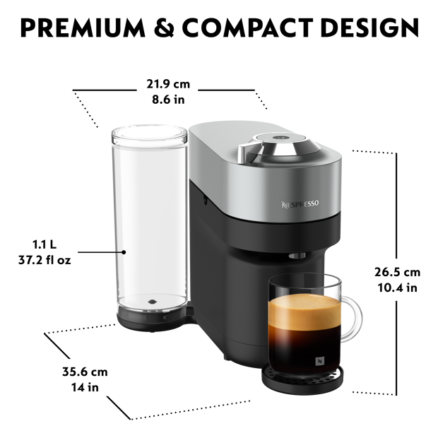 Vertuo Pop Plus Titan Product Dimensions
