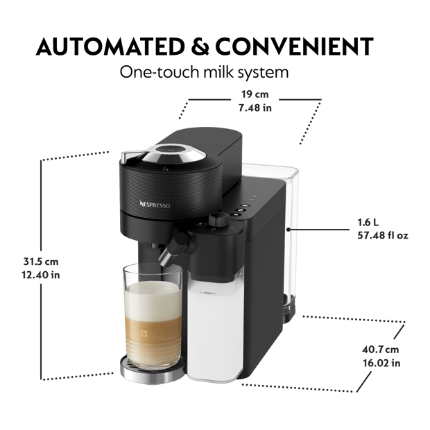 Vertuo Lattissima Black Product Dimensions