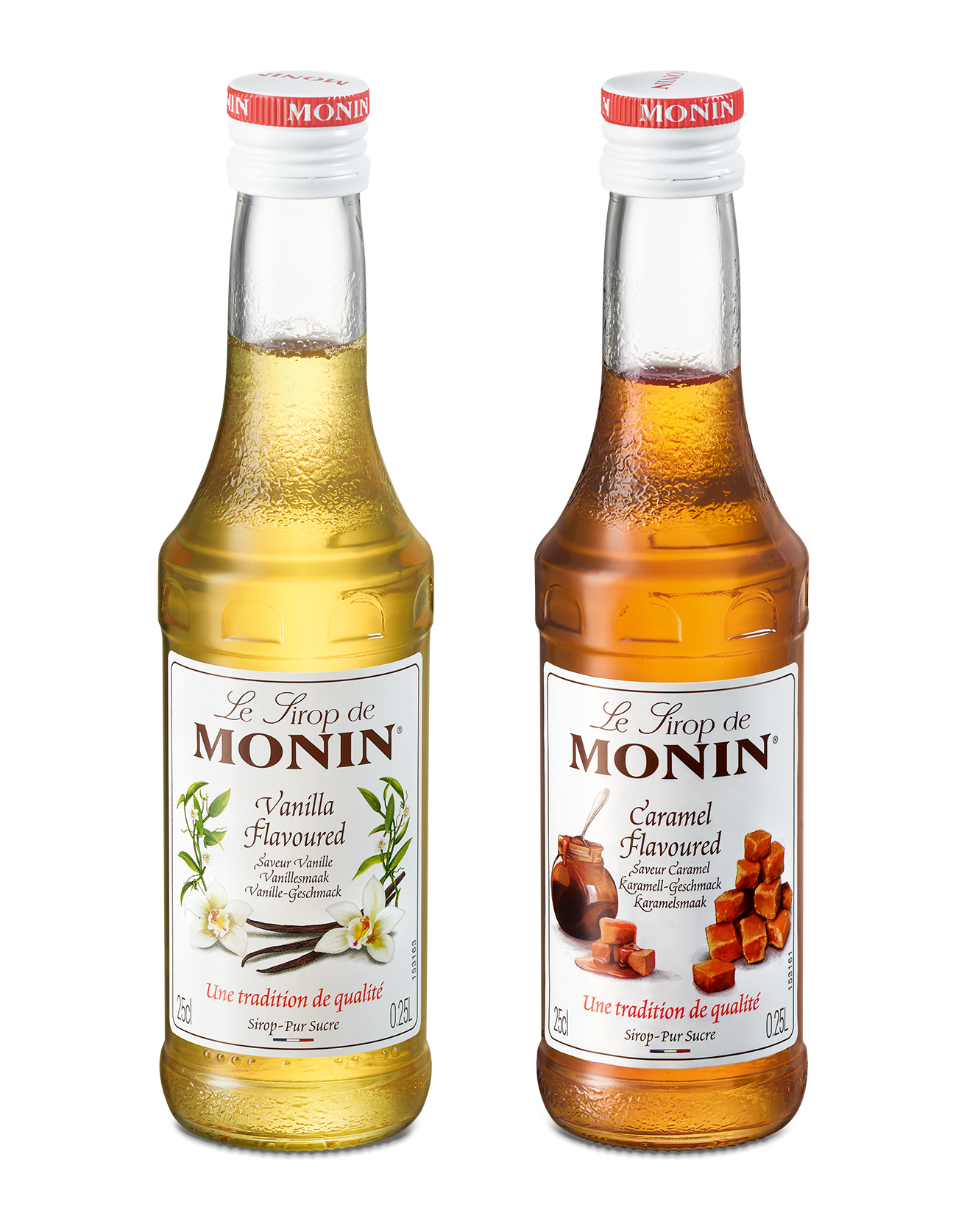 Monin Syrups, Caramel & Vanilla